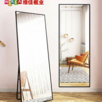 Mirror full body floor dressing mirror home Girl Bedroom make-up wall hanging three-dimensional larg