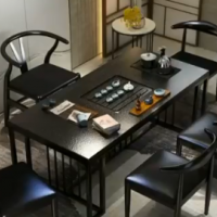 Huoshaoshi new Chinese tea table, tea table, tea set, kettle, modern simple tea table and chair comb
